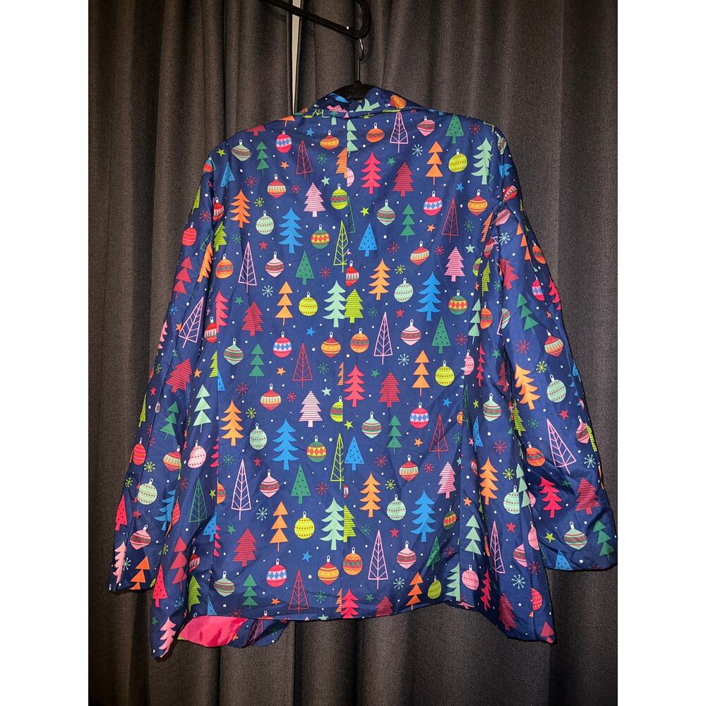 Festive Women's Sweater with Colorful Tree Design - Picture 3 of 3